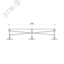 Опорная конструкция для установки оборудования TECHNORAPTOR FOOT 1000х2500 КМ-профиль