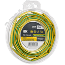 Трубка термоусадочная ТТУ нг-LS 6/3 желто-зеленая (2м/упак) IEK