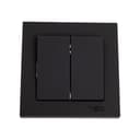 Выключатель 2-кл. СП AtlasDesign 10А IP20 (сх. 5) 10AX в сборе карбон SE ATN001052