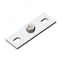 Опора пластина М12, толщ. 4,0 мм, гальван. цинк