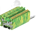 Клемма TP 1-1 земля угловая, сечение2.5 мм. кв., желто-зеленая