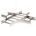 Ответвитель Х-образный 50х600 R-300, лонжерон 1,5 мм, горячеоцинкованный, в комплекте с крепежными элементами и соединительными пластинами, необходимыми для монтажа