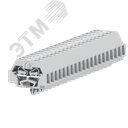 Клемма TB 1-1 с бок. подключ. с защелк. ножками, сечение 1,5 мм. кв., светло-серая