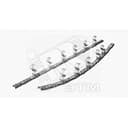 Стойка кронштейна рожкового криволинейного К1351.001-02 УТ1,5 горячее цинкование, 4 рожка, L565, S3,0