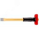 Зубило плоское DIN 6453 с протектором, ширина резца 25 мм, (23X13)X250 мм, плоско-овальный профиль, полировка