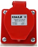 Розетка 114 16А 380В AC 3P+PE 6ч для монтажа на поверхность IP44 КЭАЗ 222754