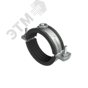Хомут для высоких нагрузок с изоляцией с гайкой М12 для труб d 3"