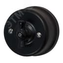 Выключатель Лизетта 2кл., керамика, цвет черный