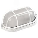 Светильник НПП1402 белый/овал с реш.60Вт IP54 IEK