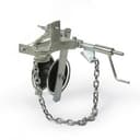 Ролик монтажный одинарный d50 мм пластик крепление цепью