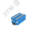 Клемма TP 1-1 проходная Push-in, сечение 10 мм. кв., синяя