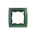 Рамка на 3 поста, S82, зеленая текстура - графит Simon