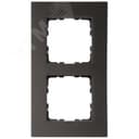 Рамка 2-постовая, алюминий Brown