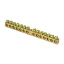 Шина PEN «ноль-земля» 6х9 14 отвер. латунь крепеж по центру PROxima EKF sn0-63-14