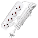 Удлинитель бытовой 4х5м без заземления 6А У6-766М 766м-05 Универсал