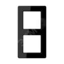 Рамка 2-я для горизонтальной/вертикальной установки  Серия- AFlow  Материал- термопласт. Цвет- черный