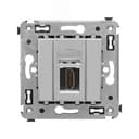 Avanti HDMI розетка одинарная в стену, тип А-А,  Закаленная сталь