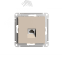 ATLASDESIGN РОЗЕТКА компьютерная RJ45, кат. 6A, механизм, ПЕСОЧНЫЙ Systeme Electric