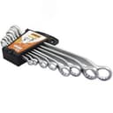 Набор ключей накидных двусторонних 8 шт. (6-24) сатинированные в клипсе