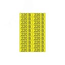 Наклейка знак электробезопасности  "220 В " 15х50 мм (20 шт на листе), REXANT