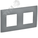 SKANDY Рамка 2-местная SK-F02Gr серый IEK