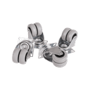 Ролики TLK для шкафов, стоек TRD, уп-ка 4шт TLK-CB4