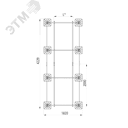 Опорная конструкция для установки оборудования TECHNORAPTOR FOOT 1500х4000 тип 1 КМ-профиль