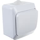 Переключатель проходной 1-кл. ОП Этюд 10А IP44 10AX бел. SE BA10-046B