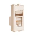 Компьютерная розетка "Ванильная дымка" "Avanti" RJ-45 модульная,кат. 5е экран , 1 мод DKC 4405361