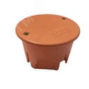 Коробка распределительная круглая 68х45, для сплошных стен, IP30, СП, негорючая, ПВ-0, оранжевый