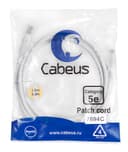 Патч-корд медный U/UTP кат.5е (1,5м) LSZH (белый) Cabeus (PC-UTP-RJ45-Cat.5e-1.5m-WH-LSZH)