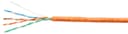 Кабель витая пара LAN U/UTP 4x2x24AWG кат.5е PVC (100 м) оранжевый Cabeus (UTP-4P-Cat.5e-SOLID-OR-100)