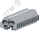 Клемма TB концевая 1-1 с бок. подключ. с крепеж.фланцами, серая