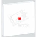 Connect Клавиша с индикатором для выключателя К302 45х45мм алюминий Simon