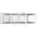 Рамка на 4 поста алюминий Simon