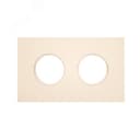 Рамка 2 поста, скрытый монтаж, Шедель Бриз, пластик, цвет Песочное золото матовый Бирони