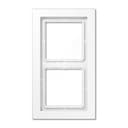 Рамка 2-я для горизонтальной/вертикальной установки  Серия- LS-Design  Материал- дуропласт  Цвет- белый