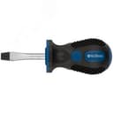 Отвертка "Универсал", CrV сталь, прорезиненная ручка, Профи 6х38 мм SL