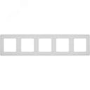 Рамка 5 постов INSPIRIA белая Legrand