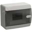 Корпус пластиковый навесной на 6 модулей ЩРН-П-6 IP41 UNION Compact черная прозрачная дверь