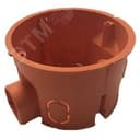 Подрозетник с кабель-каналом для сплошных стен 60х40, IP-30, негорючая, ПВ-0, оранжевый GUSI ELECTRIC