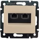Розетка информационная Valena RJ 45 UTP 2 выхода категоря 5е LEGRAND 774131
