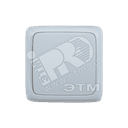 Переключатель одноклавишный наружный с изоляционной пластиной белый 16А