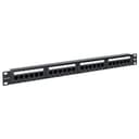 Патч-панель TERACOM 19'' Cat.5E 1U неэкранированная UTP 24 порта RJ-45 110 IDC с органайзером EKF