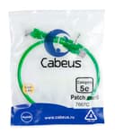 Патч-корд UTP, категория 5e, 0.5 м, неэкранированный, зеленый Cabeus PC-UTP-RJ45-Cat.5e-0.5m-GN