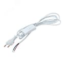 Шнур для бра с выключателем.2 м 2*0,5 мм2 EKF