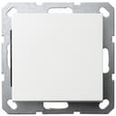 Выключатель одноклавишный 10A 250V~ с накладкой, цвет белый глянцевый
