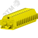 Клемма TB 1-1 с бок. подключ. с фиксирующим фланцем, желтая