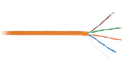Кабель одножильный внутренний U/UTP EC-UU004-5E-LSZH-OR 4 пары, Cat.5e (Класс D), 100МГц бухта 305м NetLan