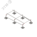 Опорная конструкция для установки оборудования TECHNORAPTOR STEELFOOT 1200х2500 HD КМ-профиль